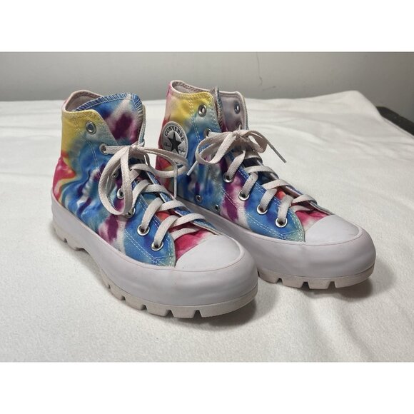 Converse Chuck Taylor All Star Lugged 2.0 Women’s Size 8 Tie-Dye High Top - Picture 1 of 11